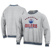 Edmonton Oilers Champion Reverse Weave Yarn Dye Pullover Sweatshirt - NHL Sweatshirts
