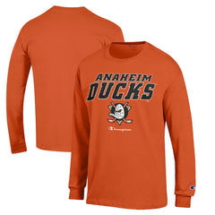 Anaheim Ducks Champion Long-Sleeve Jersey T-Shirt - NHL T-shirts