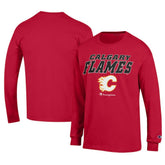 Calgary Flames Champion Long-Sleeve Jersey T-Shirt - NHL T-shirts