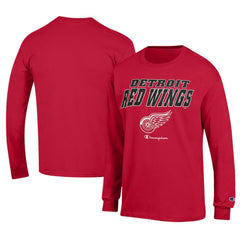 Detroit Red Wings Champion Long-Sleeve Jersey T-Shirt - NHL T-shirts