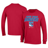 New York Rangers Champion Long-Sleeve Jersey T-Shirt - NHL T-shirts