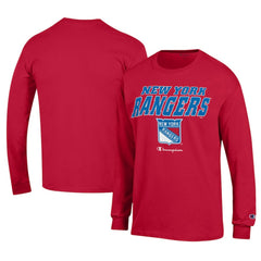 New York Rangers Champion Long-Sleeve Jersey T-Shirt - NHL T-shirts
