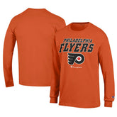Philadelphia Flyers Champion Long-Sleeve Jersey T-Shirt - NHL T-shirts