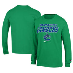 Vancouver Canucks Champion Long-Sleeve Jersey T-Shirt - NHL T-shirts