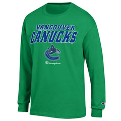 Vancouver Canucks Champion Long-Sleeve Jersey T-Shirt - NHL T-shirts