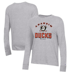 Anaheim Ducks Champion Women's Core Long Sleeve T-Shirt - NHL T-shirts