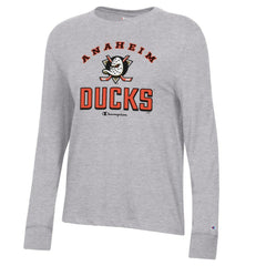 Anaheim Ducks Champion Women's Core Long Sleeve T-Shirt - NHL T-shirts