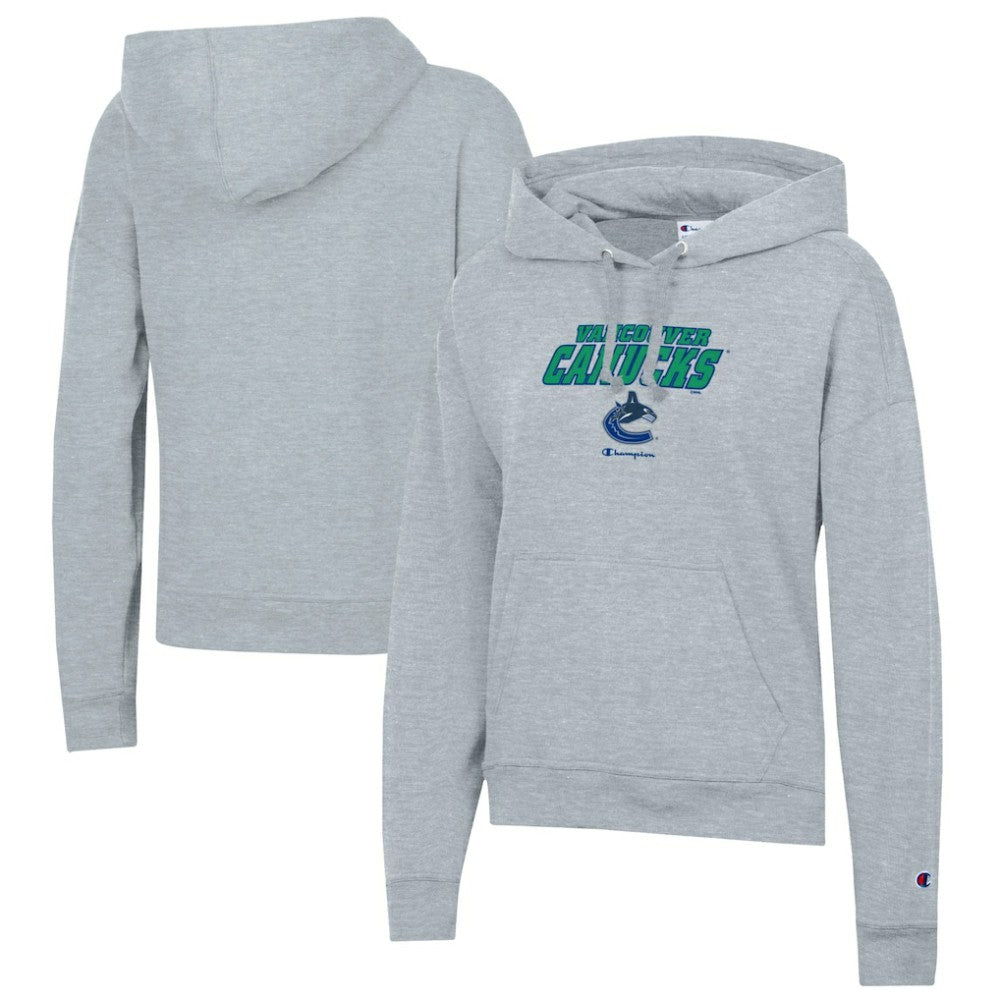 Vancouver Canucks Champion Women's Powerblend Fleece Pullover Hoodie - NHL Hoodies