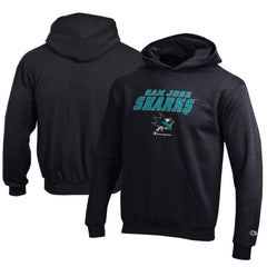 San Jose Sharks Champion Youth Eco Powerblend Pullover Hoodie - NHL Hoodies
