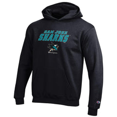 San Jose Sharks Champion Youth Eco Powerblend Pullover Hoodie - NHL Hoodies