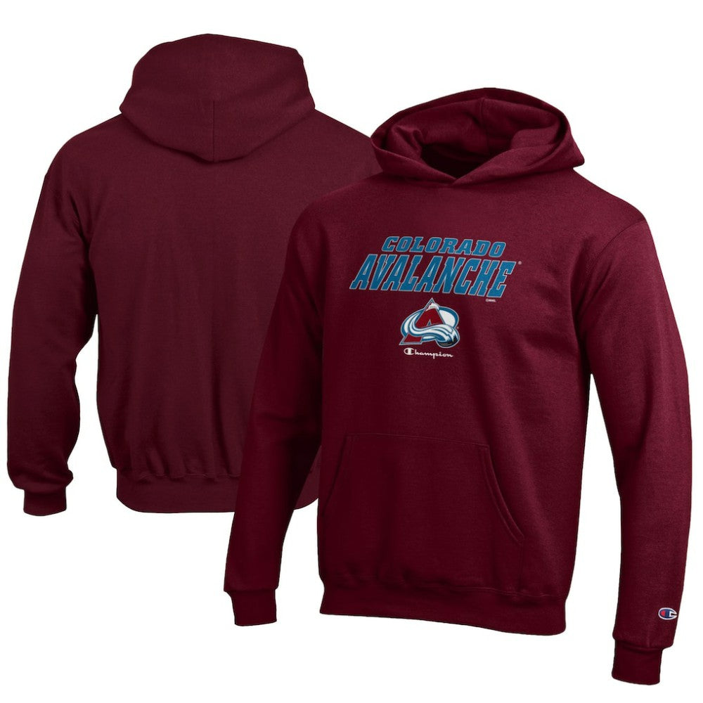 Colorado Avalanche Champion Youth Eco Powerblend Pullover Hoodie - NHL Hoodies