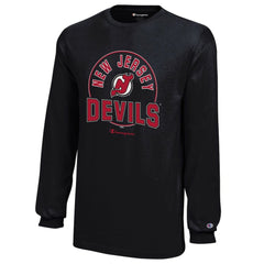 New Jersey Devils Champion Youth Long-Sleeve Jersey T-Shirt - NHL T-shirts