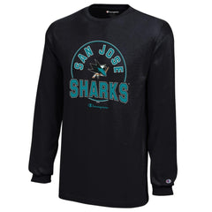 San Jose Sharks Champion Youth Long-Sleeve Jersey T-Shirt - NHL T-shirts