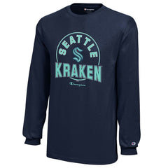 Seattle Kraken Champion Youth Long-Sleeve Jersey T-Shirt - NHL T-shirts
