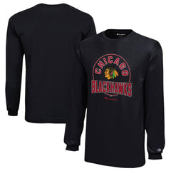 Chicago Blackhawks Champion Youth Long-Sleeve Jersey T-Shirt - NHL T-shirts