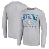 Pittsburgh Penguins Starter Retro Graphic Long Sleeve Crew T-Shirt - NHL T-shirts