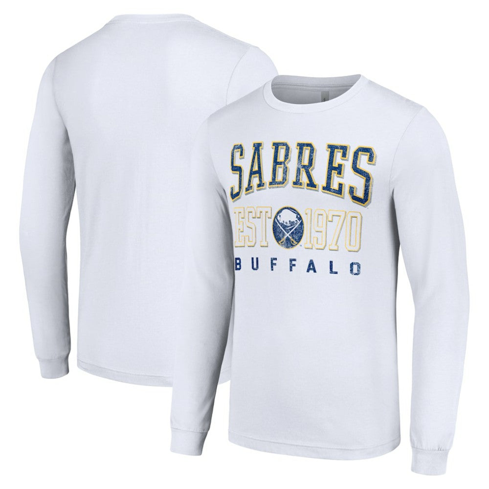 Buffalo Sabres Starter Retro Graphic Long Sleeve Crew T-Shirt - NHL T-shirts