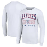 New York Rangers Starter Retro Graphic Long Sleeve Crew T-Shirt - NHL T-shirts