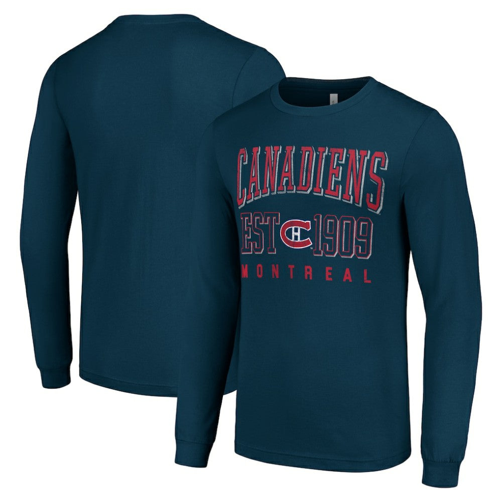 Montreal Canadiens Starter Retro Graphic Long Sleeve Crew T-Shirt - NHL T-shirts