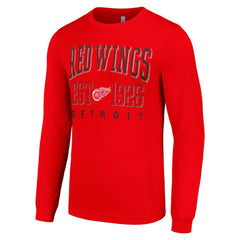 Detroit Red Wings Starter Retro Graphic Long Sleeve Crew T-Shirt - NHL T-shirts