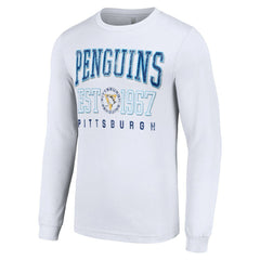 Pittsburgh Penguins Starter Retro Graphic Long Sleeve Crew T-Shirt - NHL T-shirts