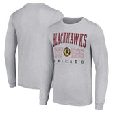 Chicago Blackhawks Starter Retro Graphic Long Sleeve Crew T-Shirt - NHL T-shirts
