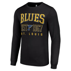 St. Louis Blues Starter Retro Graphic Long Sleeve Crew T-Shirt - NHL T-shirts