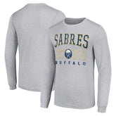 Buffalo Sabres Starter Retro Graphic Long Sleeve Crew T-Shirt - NHL T-shirts