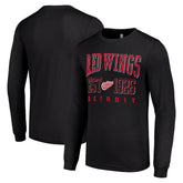 Detroit Red Wings Starter Retro Graphic Long Sleeve Crew T-Shirt - NHL T-shirts