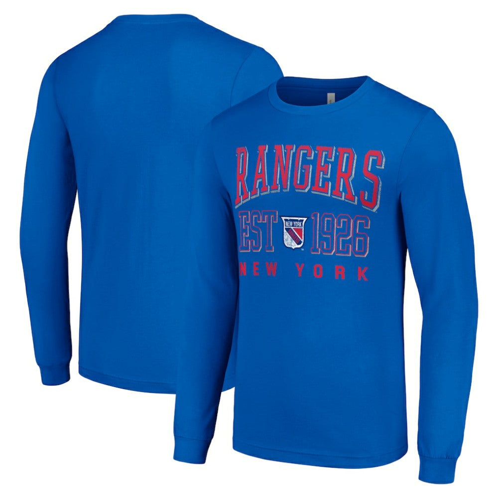 New York Rangers Starter Retro Graphic Long Sleeve Crew T-Shirt - NHL T-shirts