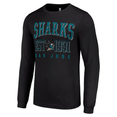San Jose Sharks Starter Logo Graphic Long Sleeve T-Shirt - NHL T-shirts