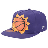 Purple Phoenix Suns Oversized Puff Print Logo Golfer Snapback Hat sale | NBA