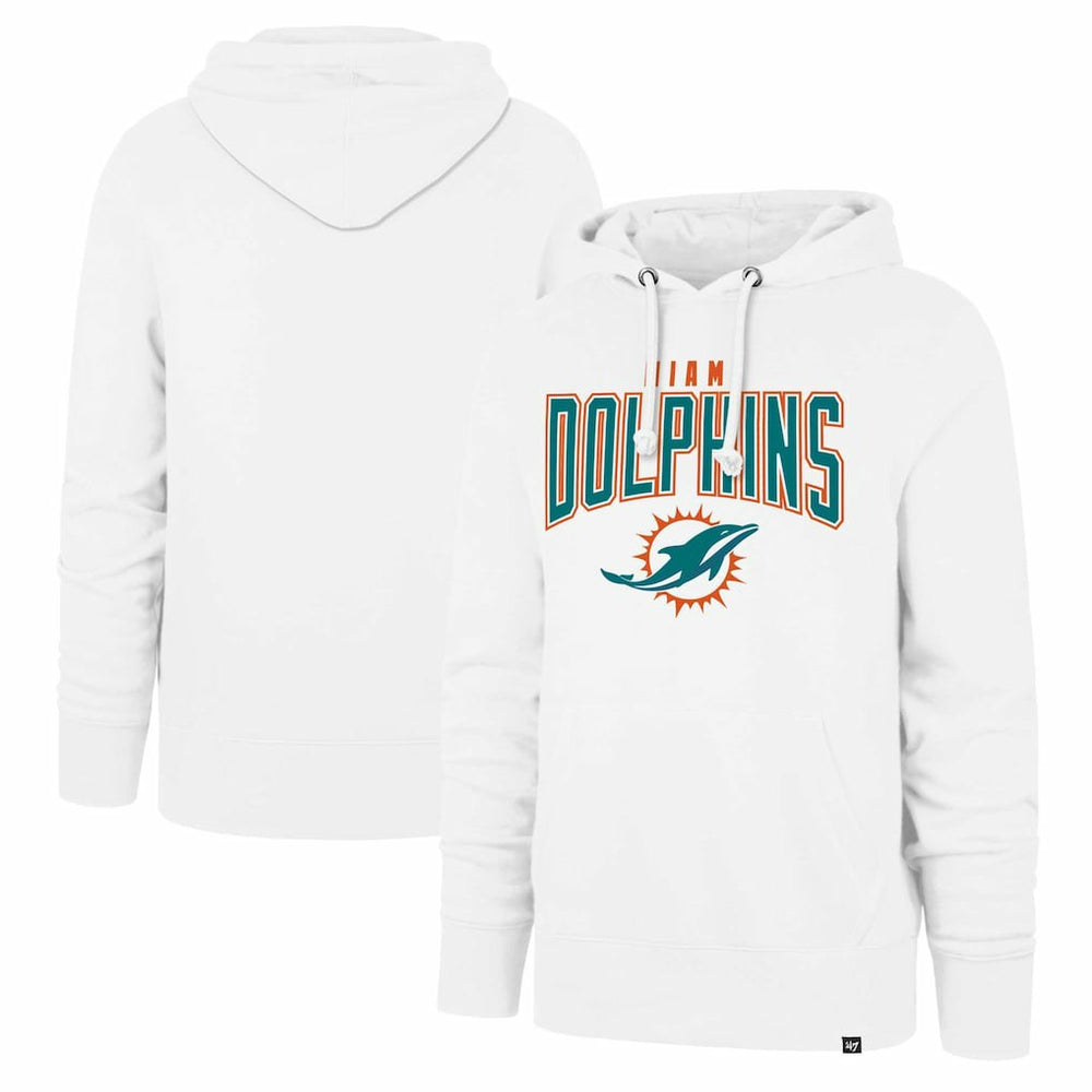 Miami Dolphins '47 Elements Arch Headline Pullover Hoodie | NFL Hot