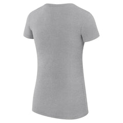 Heather Gray Atlanta Hawks G-III 4Her by Carl Banks Women's Super-Slim Fit Lightweight Large City Logo T-Shirt | NBA
