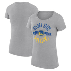 Heather Gray Golden State Warriors G-III 4Her by Carl Banks Women's Super-Slim Fit Lightweight Large City Logo T-Shirt sale | NBA