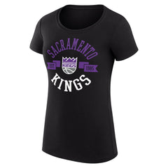 Black Sacramento Kings G-III 4Her by Carl Banks Women's Super-Slim Fit Lightweight Large City Logo T-Shirt | NBA