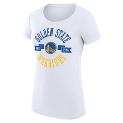 White Golden State Warriors G-III 4Her by Carl Banks Women's Super-Slim Fit Lightweight Large City Logo T-Shirt sale | NBA