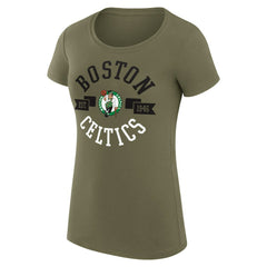Green Boston Celtics G-III 4Her by Carl Banks Women's Super-Slim Fit Lightweight Large City Logo T-Shirt | NBA