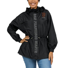 San Francisco Giants WEAR by Erin Andrews Women's Full-Zip Windbreaker Hoodie Jacket - MLB Jackets