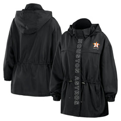 Houston Astros WEAR by Erin Andrews Women's Full-Zip Windbreaker Hoodie Jacket - MLB Jackets