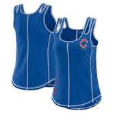 Chicago Cubs WEAR by Erin Andrews Women's Contrast Stitch Tank Top - MLB Tanks