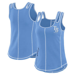 Tampa Bay Rays WEAR by Erin Andrews Women's Contrast Stitch Tank Top - MLB Tanks