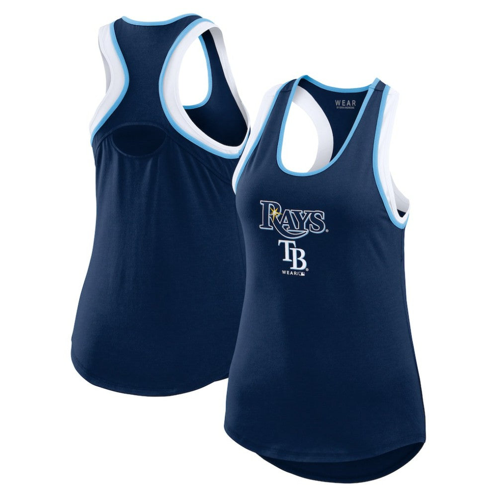 Tampa Bay Rays WEAR by Erin Andrews Women's Colorblock Racerback Tank Top - MLB Tanks