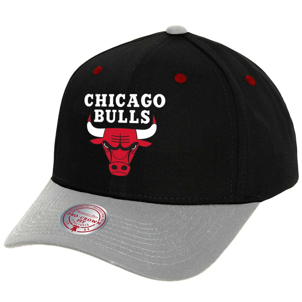 Black/Gray Chicago Bulls Pro Crown Adjustable Hat | NBA