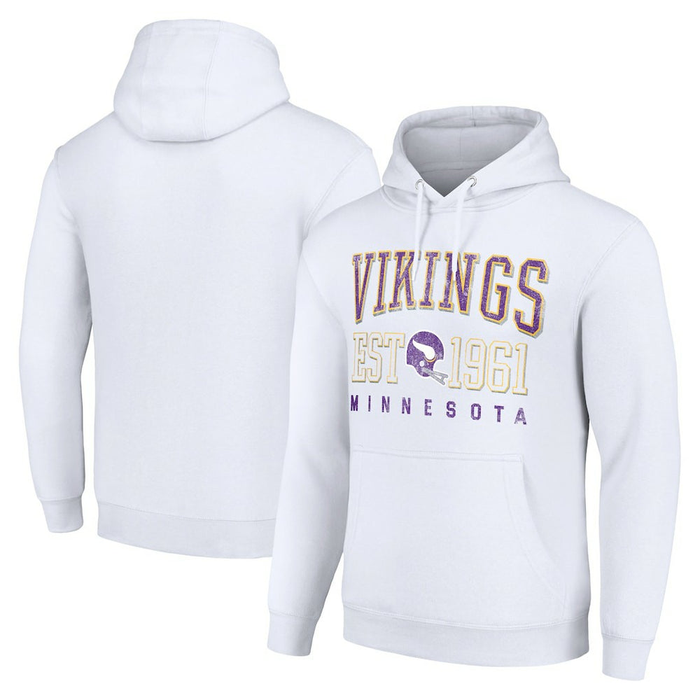 Minnesota Vikings Starter Unisex Throwback Logo Pullover Hoodie | NFL Hot