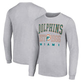 Miami Dolphins Starter Throwback Logo Long Sleeve T-Shirt | NFL Discount