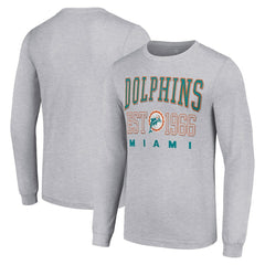 Miami Dolphins Starter Throwback Logo Long Sleeve T-Shirt | NFL Discount