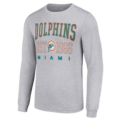 Miami Dolphins Starter Throwback Logo Long Sleeve T-Shirt | NFL Discount