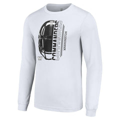 Washington Commanders Starter Half Helmet Logo Long Sleeve T-Shirt | NFL Online