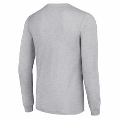 Detroit Lions Starter Half Helmet Logo Long Sleeve Heathered T-Shirt | NFL Discount